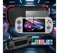 Retroid Pocket 6 Custodia rigida in EVA Style Protection - Custodia da trasporto personalizzata con protezione dello schermo e morbida per paraurti in TPU - Organizer portatile per dischi di gioco e