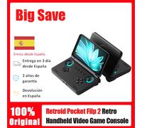 Retroid Pocket Flip 2 SD865 Console di gioco retrò portatile 1080p 500Nits Console di gioco pieghevole con schermo da 5,5 pollici 5000mAh