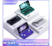 Retroid Pocket Flip2 Console di gioco portatile retrò Schermo AMOLED touch da 5,5 pollici 1080P SD865 Lettore video portatile Android 13 Wifi6