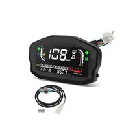 Retroilluminazione Contachilometri Contagiri digitale universale per moto, contachilometri per motori fuoribordo, misuratore della temperatura dell'acqua per 2,4 cilindri