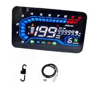 Retroilluminazione Contachilometri Pannello di modifica del tachimetro digitale universale a LED da 12 V per moto, assemblaggio del misuratore digitale, contachilometri, tachimetro