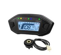 Retroilluminazione Contachilometri Tachimetro universale per motocicletta LED regolabile 10000 giri/min con retroilluminazione a 7 colori contachilometri digitale per 1, 2, 4 cilindri