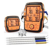Retroilluminazione Della Portata Remota Wireless 150M Ampio Display LCD 4 Sonde Rivestite Termometro Da Cucina For Carne Da Cucina For Forno Monitor Accurato