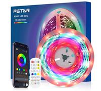 Retroilluminazione TV a LED 2 Metri, Striscia LED RGBIC per TV da 40 a 60 Pollici e PC, con Controllo APP e Telecomando RF 2.4G di Aggiornamento, IC Integrato, Sincronizzazione Musicale