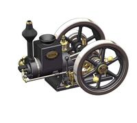 Retrol HM-01 - Kit motore a 7 cc, modello Hit and Miss a 4 tempi, con leva del cambio di alto/declino, ideale per hobbisti e appassionati di meccanica (versione kit)