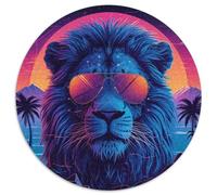 Retrolöwe Puzzle da 1000 pezzi, occhiali da sole circolari, per adulti, per il rilascio dello stress, giocattolo per la decorazione da parete, 1000 pezzi (67,5 x 67,5 cm)