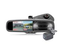 Retromarcia Dual Lens 5 "IPS Oscuramento Automatico Monitor Specchietto Retrovisore Per Auto DVR Videoregistratore Digitale 1080P Con Staffa Originale Telecamera Backup(DVR With Anti-glare)