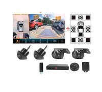 Retromarcia Per Android Radio Car 3D Ai 360 Surround View Bird View Camera System 1080P Con Panno Di Calibrazione / 64G USB/Sensore Scioccante Telecamera Backup