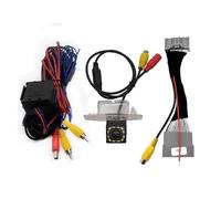 Retromarcia Per Civic 2011 2012 2013 2014 2015 2016 Fisheye Traiettoria Dinamica Car Rear View Backup Camera Schermo Originale Telecamera Backup(12LED,Fixed)