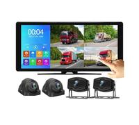 Retromarcia Registrazione DVR Per Veicoli A 4 Canali 1036 Pollici 1080P AHD Telecamere Backup MP5 Bluetooth FM Touch Monitor Per Camion Rimorchio Bus Telecamera Backup(128G,Only AHD Monitor)