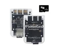 RetroScaler - Scheda di memoria PS1, supporta l'aggiornamento del firmware e il salvataggio dei dati, include una scheda Micro SD da 512 MB, per console di gioco PS1 e PS One