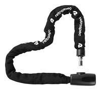 Retrospec Hero - Lucchetto a catena per bicicletta con chiave, antifurto resistente, catena in acciaio al manganese 3T da 8 mm resistente al taglio e custodia in nylon resistente alle intemperie