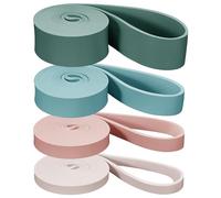 Retrospec Set di fasce di supporto per sollevamento pesi, per allenamento, fitness a casa, tonificazione, stretching, fisioterapia, allenamento muscolare ed esercizio fisico, leggero e portatile, per