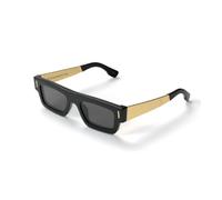 Retrosuperfuture Unisex 5SC COLPO FRANCIS BLACK Occhiali da sole Acetato Nero Grigio Squadrata Normale