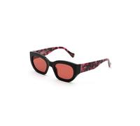 Retrosuperfuture Unisex Retrosuperfuture 38Y Alva Misterio Occhiali da sole Acetato Nero Marrone Squadrata Normale