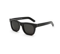 Retrosuperfuture Unisex Retrosuperfuture J6C Ciccio Black. Occhiali da sole Acetato Nero Grigio Squadrata Normale