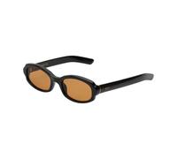 Retrosuperfuture Unisex Retrosuperfuture OH9 ESATTO REFINED Occhiali da sole Acetato Nero Marrone Rotonda Normale