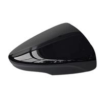 Retrovisore Copertura vetro specchietto retrovisore riscaldato posteriore auto luce direzione inferiore per Ford per Focus per MK4 2019-2023(Black cover R)