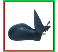 Retrovisore Destro A Cavi-Nero-Convesso-Cromato Peugeot 206-(Anno 1998-2009)