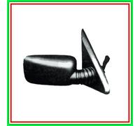 Retrovisore Destro A Leva-Nero-Convesso-Cromato Fiat Panda-(Anno 1986-2003)