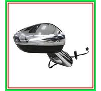 Retrovisore Destro Elettrico Con Fanale-Con Sonda-Con Base Cromata-Calotta Croma