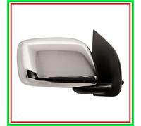 Retrovisore Destro Manuale Nero-Convesso-Cromato Con Calotta Cromata Nissan Nava