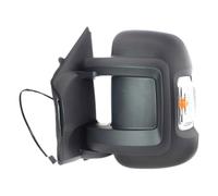 Retrovisore DX Elettrico Termico c/Fan Bulbo Arancio - Braccio Corto (NERO) 16W