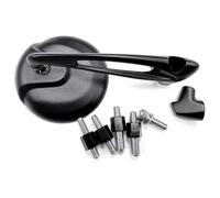 Retrovisore Entrambi i Lati Universale V Parts Alla Manopola Nero per Moto Parti