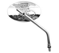 Retrovisore Entrambi i Lati Universale V Parts Cromato m10 per Moto Ricambi