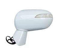 Retrovisore Esterno Specchietto Retrovisore Laterale 5 PIN Regolazione Elettrica Dell'angolazione LED Lente In Vetro Per Lampada Di Direzione Per FIT Per JAZZ Per CITY(White left)