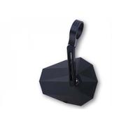 Retrovisore HIGHSIDER Stealth -X5 , Corto Nero Tappi Manubrio