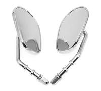 Retrovisore laterale Per Harley Per Davidson XL1200L SPORTSTER XL1200C Per Road King Classic 2 Pezzi Specchietto Retrovisore Moto Ruota Di 360 Gradi(Silver)