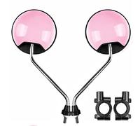 Retrovisore laterale Specchietti Retrovisori Per Moto Specchietto Retrovisore Manubrio Girevole Regolabile Per Scooter Mountain Bike(Rose)