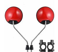 Retrovisore laterale Specchietti Retrovisori Per Moto Specchietto Retrovisore Manubrio Girevole Regolabile Per Scooter Mountain Bike(Red)
