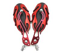 Retrovisore laterale Un Paio Di Specchietti Retrovisori Per Moto Specchietto Retrovisore Universale Per Scooter Laterale Girevole A 360 Gradi Per Accessori(Red)