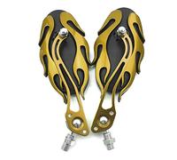 Retrovisore laterale Un Paio Di Specchietti Retrovisori Per Moto Specchietto Retrovisore Universale Per Scooter Laterale Girevole A 360 Gradi Per Accessori(Gold)