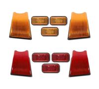 Retrovisore Luci Blinker Per Hummer H2 2003-2009 E Per SUT 2005-2009 Auto Anteriore/Posteriore Cabina Sul Tetto Luce Ingombro Alloggiamenti Spie Avvertimento Corsa Jogging(Yellow 10pcs No Bulb)