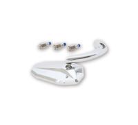 Retrovisore Manubrio Highsider Pro Victory-Cromato Per Moto Ricambi