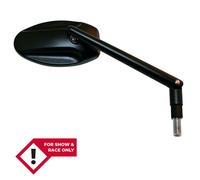 HIGHSIDER smart Specchietto Manubrio Ferrara Nero (1pz), nero