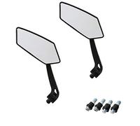 Retrovisore Moto, OSAN Motocicletta Paio Specchio Retrovisore ABS Plastica Acrilico Motociclo Specchietti 8mm 10mm Universale per Harley Kawasaki Honda Suzuki Yamaha