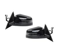 Retrovisore Per Benz Per W204 C63 C200 C180 2006-2013 Specchietto Retrovisore Laterale Elettrico Automatico Sinistro Destro Gruppo Specchio(Nero,sinistra e destra)