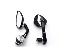 Retrovisore regolabili Specchietti Retrovisori Laterali Per Estremità Manubrio Per Kawasaki Per Z750 Per ER6N Z 750. Offrono Una Visione Chiara Specchietti laterali Moto(Argento)