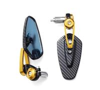 Retrovisore regolabili Specchietti Retrovisori Laterali Per Manubrio Per Zontes G1 125 ZT125 ZT125U ZT U 310R 310X Specchietti laterali Moto(Oro)