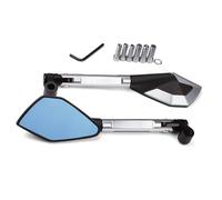 Retrovisore regolabili Specchietto Retrovisore Laterale Per Moto Per Yamaha MT07 MT09 MT10 MT-07 MT-09 MT-10 MT 07 09 10. Offrono Una Visione Chiara Specchietti laterali Moto(Argento)