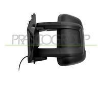 RETROVISORE SINISTRO-MANUALE-NERO-CON FANALE BIANCO-CONVESSO-BRACCIO MEDIO-2 PIN