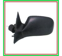 Retrovisore Sinistro A Leva-Nero-Piatto-Cromato Opel Astra F-(Anno 1994-1998)