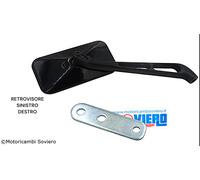 Retrovisore sinistro destro Nero calotta Alluminio Vespa 50 Special PX Sprint Gt