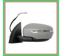 Retrovisore Sinistro Elettrico-Termico Con Primer-Con Fanale-Convesso-Cromato Ni