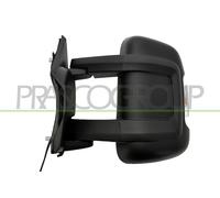 RETROVISORE SINISTRO-MANUALE-NERO-CON FANALE ARANCIO-CONVESSO-BRACCIO MEDIO-2 PI