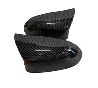 Retrovisori Coperchi Auto Car Rear View Side Mirror Cover Trim per F25 per X3 F26 per X4 F15 per X5 F16 per X6 2014 2015-2018 Stile in Fibra di Carbonio Nero Brillante(Carbon Fiber Pattern)